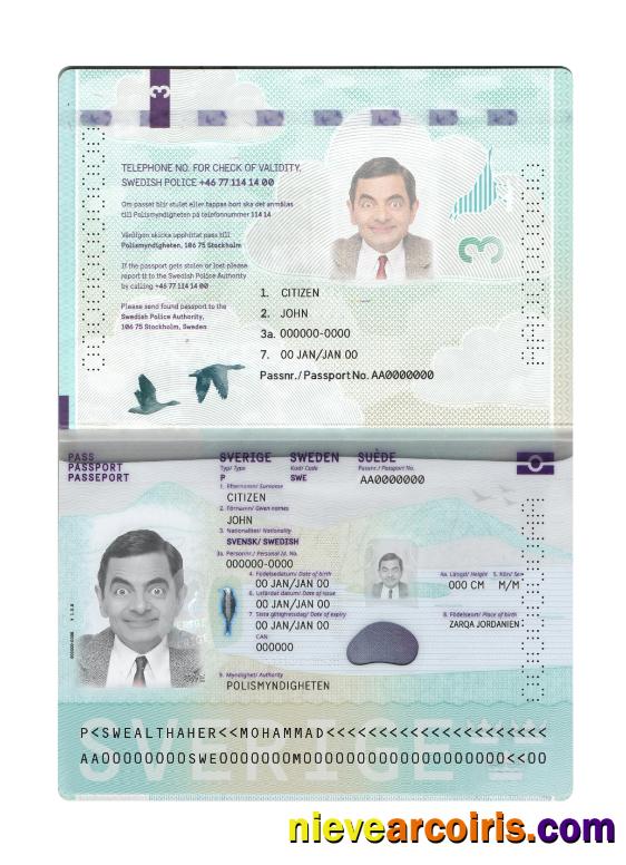 Sweden passport new 2022-present